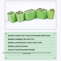 Paket Baterai Isi Ulang Ni-MH AAA No. 7 Produsen 2/3 Konfigurasi 250mAh 0Wh Buatan Cina Merek Lain Kombinasi Beragam
