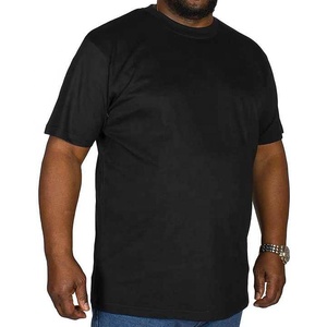 T-shirt surdimensionné uni de grande taille avec logo personnalisé pour homme, t-shirts à col rond, grands et grands de taille simple - Product Image 2