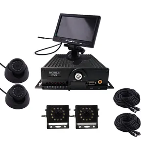 Kit MDVR de 4 canales para cámara móvil, tarjeta SD, H.264, 1080P, GPS, 4G