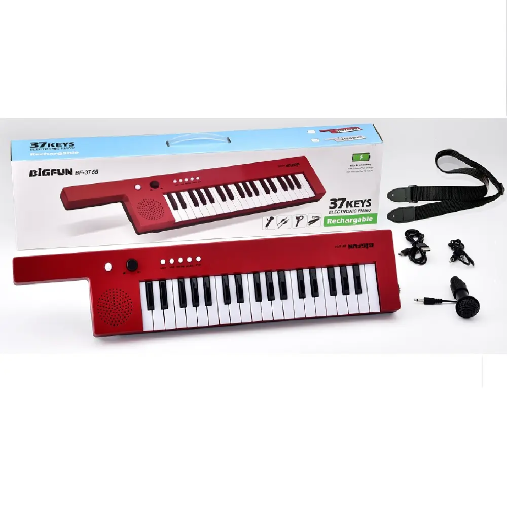 Teclado eletrônico de piano, portátil, 37key, música para crianças, presente, instrumento musical, teclado