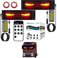 Nouveau panneau matriciel LED flexible AIMINGSI 12V, écran LED pour fenêtre arrière de voiture ou camion, effet yeux de démon