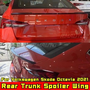 Aileron de coffre arrière, aileron de toit arrière compatible avec Volkswagen Skoda Octavia 2021, kit carrosserie, accessoires auto - Product Image 4
