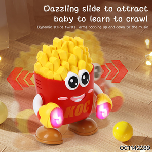 Mô phỏng điện tử thời trang tươi khoai tây chiên đồ chơi với nhảy múa và ca hát cho bé quà tặng với đèn màu - Product Image 3