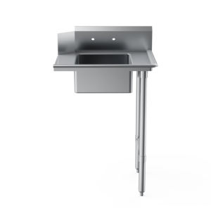 Fregadero Comercial de Acero Inoxidable 18/304 de Alta Resistencia con Compartimentos y Pre-Lavado, 60Lx30-3/8Wx46-1/4H, Acabado Pulido para Cocina de Restaurante - Product Image 2