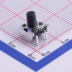 TS-1037-A10B3-D2 Tactile Switch SMD,6x6mm Switch Single Pole Single Throw Round Button Horizontal Mount 6mm - Product Image 1