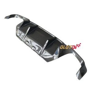 V Style Carbon Fiber Diffuser Rear Lip Bumper Winglet <b>Splitter</b> Fins Spoiler for BMW F10 M5 - Product Image 4