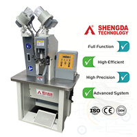 Machine automatique hydraulique SHENGDA pour l'insertion de boutons et l'œilletage de chaussures en cuir