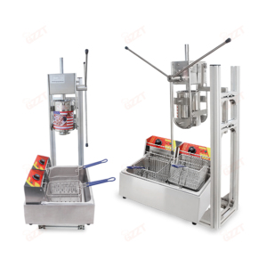 Extrusión manual de acero inoxidable de 3L, máquina de churros exprimible, relleno de churro con freidora eléctrica de 12L con boquillas de 5 piezas - Product Image 5