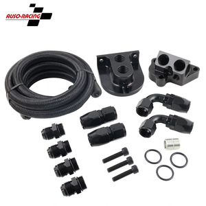 Auso-ชุดกรองน้ำมันสำหรับรถแข่งฟอร์ดมัสแตง GT F150 5.0 5.2อะลูมิเนียมอัลลอยสีดำ - Product Image 1