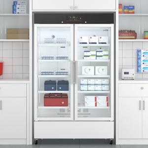 Refrigerador Médico <span class=keywords><strong>Midea</strong></span> con Certificado CE, Gran Capacidad, E 2~8c, Puerta Doble de Vidrio, Refrigerador para Farmacia - Product Image 6