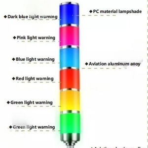 D015 Lampe de signalisation à LED tricolore, Lampe de signalisation à LED multifonctionnelle IP54 - Product Image 3