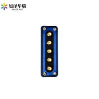 Conector Hermético Aeroespacial SMA de 5 Canales RF con Sello de Anillo Tórico y Resina Epoxi
