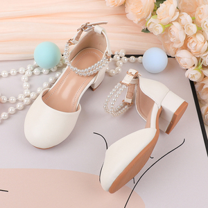 Chaussures de cérémonie pour enfants personnalisables OEM/Vente en gros, ornées de perles, pour mariages, fêtes, écoles et bals, adaptées à toutes les saisons - Product Image 3