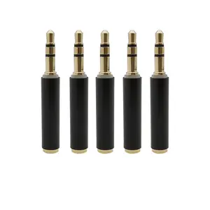 New 3Pole 3.5mm Male Plug to 3.5mm 4Pole Female Jack Audio Stereo Connector Adapter Gold Plated Audio Conversion Connectors