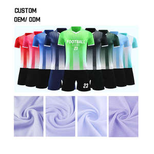 Camisas de Futebol Retrô Clássicas de Alta Qualidade, Uniformes Esportivos Personalizados Respiráveis, Conjuntos com Serviço OEM, 100% Poliéster - Product Image 1