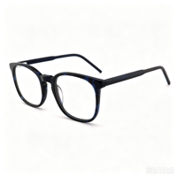 Lunettes rondes en acétate anti-lumière bleue pour hommes et femmes, monture optique rétro pour ordinateur, blocage de la lumière bleue, vente en gros