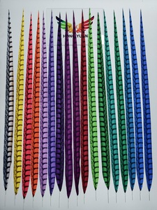 AC9 Pluma de Faisán Artificial Marrón, Ecológica, al por Mayor, con Color Pantone, para Sombrerería, Se Aceptan Pedidos al por Mayor - Product Image 6