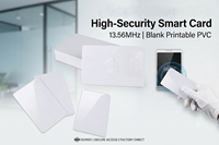 Carte RFID Fudan F08 13,56 MHz ISO14443A 1K, puce vierge en PVC, étanche, écologique, carte intelligente pour contrôle d'accès, clé d'hôtel, serrure de porte