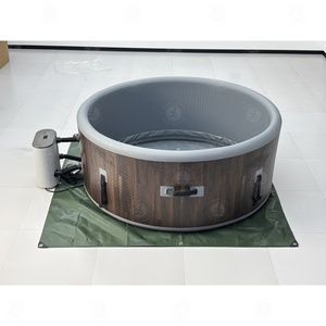 Baignoires gonflables portables en gros avec couvercles et accessoires, baignoires SPA avec jets d'air massants pour la famille et le jardin - Product Image 3