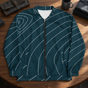 Chaqueta Bomber Reversible Vintage con Capucha y Cierre de Cremallera Impermeable, 100% Poliéster Transpirable - AmoreBell para Hombre - Product Image 3