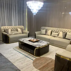 Modern Living Room Sofa Set Design Furniture Luxury Leather Sofa Set Modern