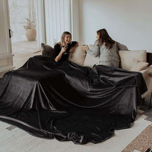 305*305 Custom Effen Gooien <span class=keywords><strong>Fleece</strong></span> Flanellen Deken Super Zachte Deken Voor De Winter - Product Image 5