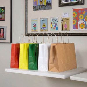 Reusable Customized Logo Size Printing Branded Packaging <b>Craft</b> Paper Shopping Gift <b>Bag</b> Food Packaging Takeaway Paper <b>Bags</b> - Product Image 1