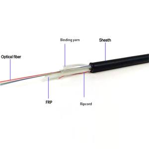 <span class=keywords><strong>CABLE</strong></span> DE FIBRA OPTICA Central Loose Tube Aérien Auto-Supporté ASU SPAN 120M 12 CORE G652D HDPE CÂBLE OD 7.0MM AVEC CORDONS RIP - Product Image 4