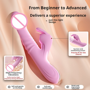 Clitoris Stimulate Sucking Massager Female Sex Shop Thrusting <b>Magic</b> AV Wand Big Dildo Rabbit Vibrators Sex Toys for Women - Product Image 3