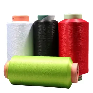 50d-600d dty độ bền cao bất kỳ màu sắc Filament polyester sợi dty cho dệt