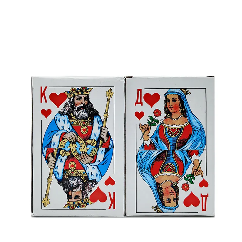 Carte da gioco russe personalizzate 36/54 a buon mercato carte da gioco russe in carta da Poker gioco da tavolo all'ingrosso