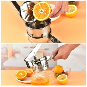Mutlfunction Squeezer Potato Masher Manual <b>Kitchen</b> <b>Gadgets</b> Potato Ricer HevyStainless Steel Potato Press With 3 Interchangeable - Product Image 5