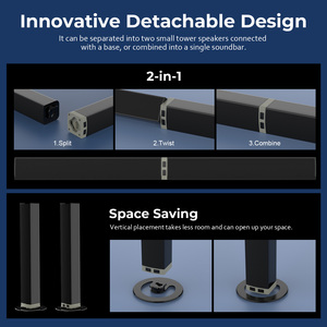 Tốt nhất rạp hát tại nhà không dây/BT/Bluetooth thanh âm thanh cho TV Loa Soundbar cho phim/âm nhạc/tin tức với Arc/OPT/điều khiển từ xa - Product Image 3