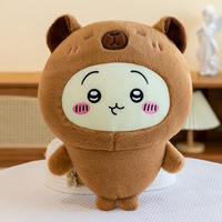 Porte-clés en peluche Chiikawa Jiyikawa en gros : Hachi se transforme en poupée Capybara – Idéal pour offrir à votre petite amie