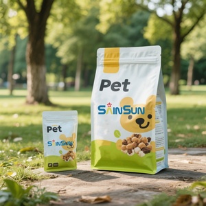 Sachet personnalisé en plastique refermable anti-humidité avec fermeture éclair, format stand-up, 100g, échantillon gratuit pour aliments humides pour chats, lait, gelée, sushi - Product Image 5