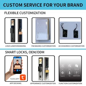 Cerradura Inteligente Tuya Alexa para Puerta, Diseño de Software CNC, Cajón Electromagnético Seguro, 256 GB, OEM, Multi IP65 - Product Image 4