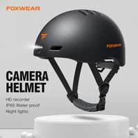 Casque de Scooter Électrique Ultraléger pour VTT Casque de Vélo avec Caméra 1080P HD WiFi APP pour Adultes Casques de Camping