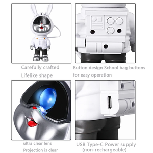 Lampe de Projection Ciel Étoilé Wolongmountain Lapin Astronaute pour Enfants, Veilleuse Ambiance Étoilée à 360 Degrés - Product Image 5