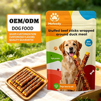 Bâtonnets de bœuf farcis de haute qualité enveloppés de viande de canard et de poulet, friandises pour chiens, nourriture sèche, stimule l'appétit, collations nutritives pour animaux de compagnie