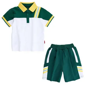 RG-esporte OEM meninos e meninas basquete primário e médio saias curtas t camisas polo uniforme escolar