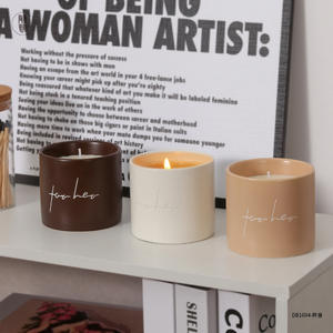 Pour Elle : Coupe à bougie cylindrique en céramique vide pour remplissage de cire DIY, idéale pour cadeaux et usage professionnel, modèle Db1694 - Product Image 3