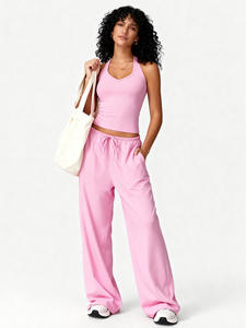 2 pezzi Set Yoga reggiseno profondo scollo a V vestiti di abbigliamento sportivo da donna Set Fitness tute reggiseno sportivo abbigliamento sportivo Gym <span class=keywords><strong>Leggins</strong></span> abbigliamento sportivo - Product Image 4