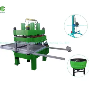 80T ground tile vulcanizer 80ton pressure gym tile vulcanizing press machine with mould