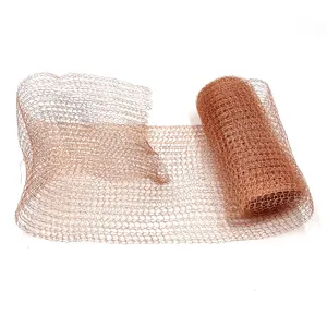Copper Wire Mesh Fill Fabric, Copper Mesh Roll Wool Mouse Trap for Bat Snail Bird Control