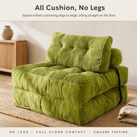 Canapé compact pliable, fauteuil paresseux moderne, modèle carré 78 pour petits espaces, appartements, locations, salon