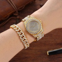 Modieuze Horloge Voor Vrouw Diamant Quartz Horloges Dames Armband Sieraden Set Geschenken Voor Vrouwen Bulk Kopen