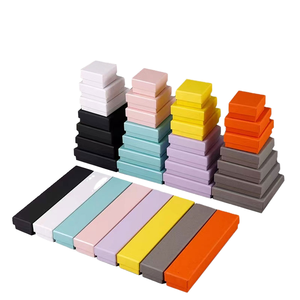 New Styles Cheaper <b>White</b> Grey Board Jewelry Packaging <b>Gift</b> <b>Box</b> UV Coated Embossing Sponge Liner Super Thin Recyclable Custom - Product Image 1