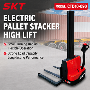 CT10-090 1T Walk-behind Stacker 2-stage Mast <b>Material</b> <b>Handling</b> - Product Image 2