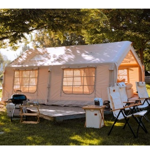 Tentes gonflables d'extérieur <span class=keywords><strong>de</strong></span> 17 mètres carrés pour le camping avec cheminée, <span class=keywords><strong>tente</strong></span> en <span class=keywords><strong>toile</strong></span> <span class=keywords><strong>de</strong></span> luxe <span class=keywords><strong>gonflable</strong></span> à deux pièces, installation facile, grande maison - Product Image 6