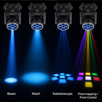Redsun Bee Eye 7x40W RGBW 4-en-1 LED Moving Head Wash Light, Projecteur d'effets de scène pour Discothèque, Club, Bar, DMX512